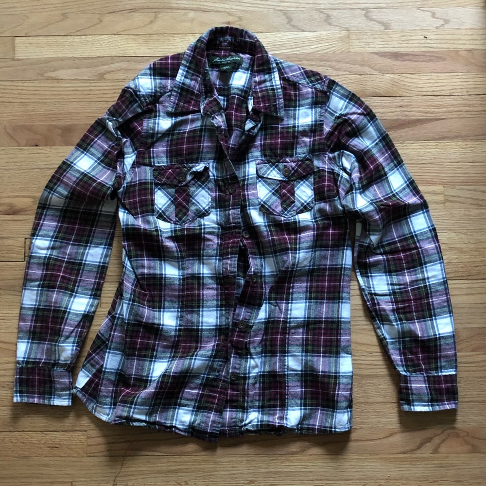 Flannel button up- Eddie Bauer